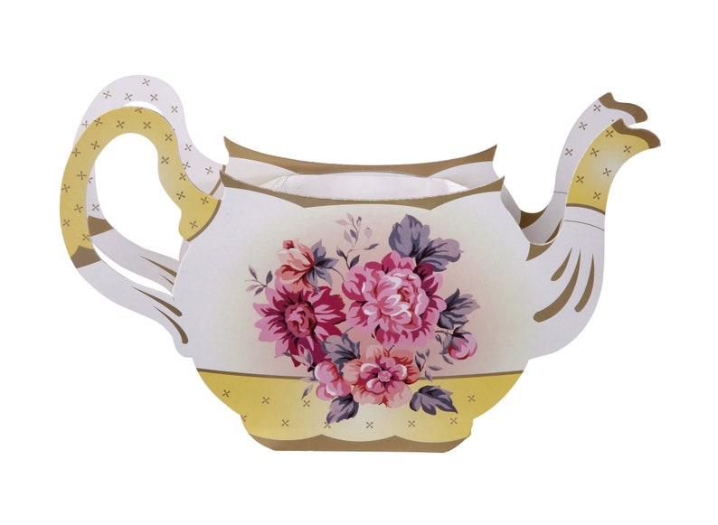Teapot Centerpiece Teapot Flower Vase Tea Party Decoration Etsy