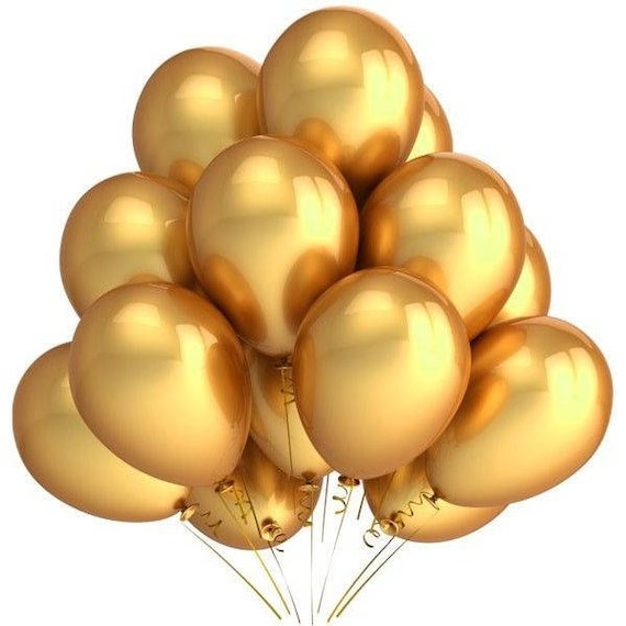 Buy Metallic Chrome Gold Latex Balloons Metallic Gold Balloon