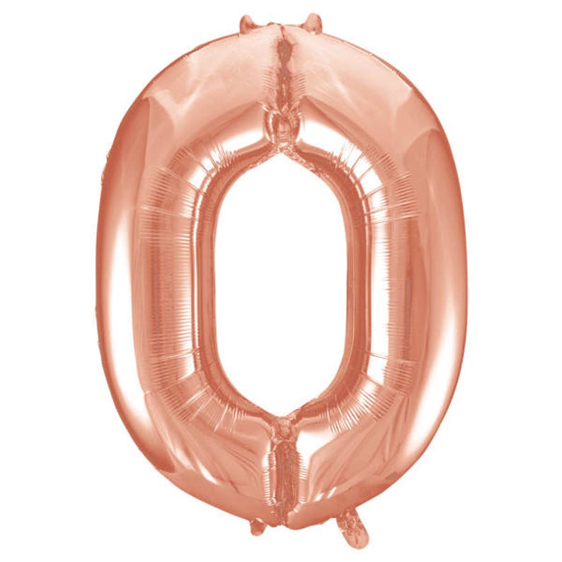 Giant 34 Rose Gold Balloon Numbers/ Rose Gold Number Balloons/ XL Number Balloons/ Rose Gold Balloons/ Rose Gold Birthday Party zdjęcie 3