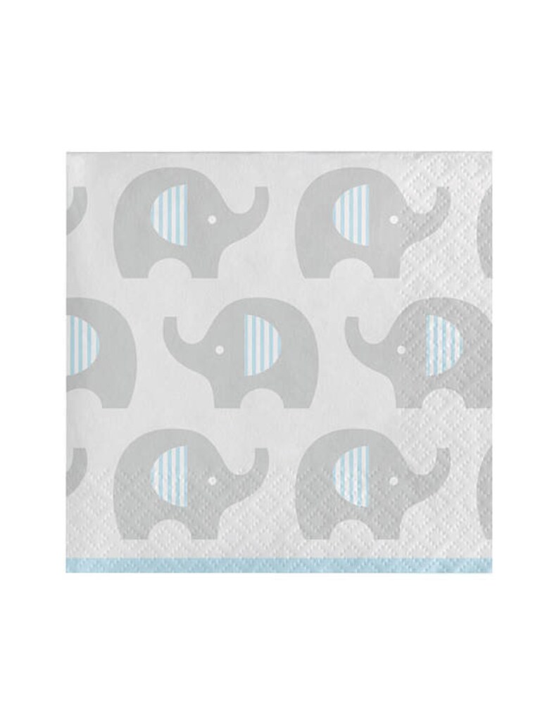 Blue Little Peanut Baby Shower Napkins Elephant Baby Shower Etsy
