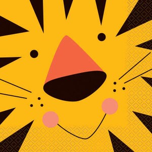 Jungle Animals Luncheon Napkins / Safari Napkins / Jungle Party Napkins / Safari Party Decor