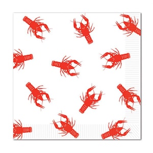 Crawfish Boil Themed Party Napkins/Crawfish Boil Party Decorations/Crawfish Boil Themed Luncheon Napkins 16 Pk