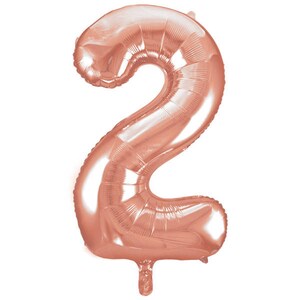 Giant 34 Rose Gold Balloon Numbers/ Rose Gold Number Balloons/ XL Number Balloons/ Rose Gold Balloons/ Rose Gold Birthday Party image 4