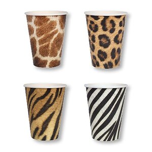 Jungle Paper Cups- Safari Animal Cups, Jungle Birthday Cups, Jungle Birthday, Safari Birthday