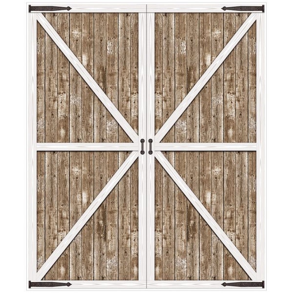 XL Rustic Barn Door Prop/ Western Party Back Drop/ Farm Birthday Party Photo Booth Scene/ My First Rodeo Party \ Cowboy Birthday