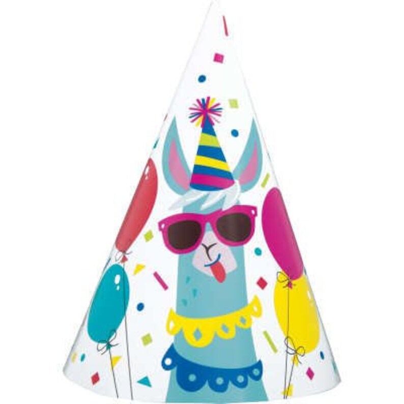 Llama Party Hats Llama Party Paper Hats Llama Hats Llama Fun Party Hats