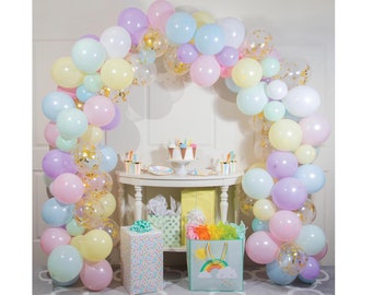 Pastel Party Balloon Arch Kit- Ice Cream Birthday, Party Decoration, Ice Cream Decor, Two Sweet Decor, Ice Cream Party Supplies, Garland