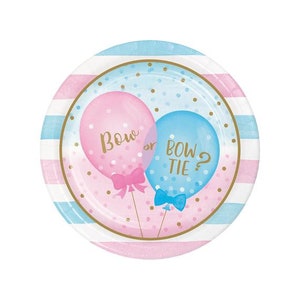 LG Gender Reveal Plates / Gender Reveal Party, Baby Reveal, Team Boy Team Girl, Gender Reveal Decorations, Team Pink Team Blue, Baby Shower