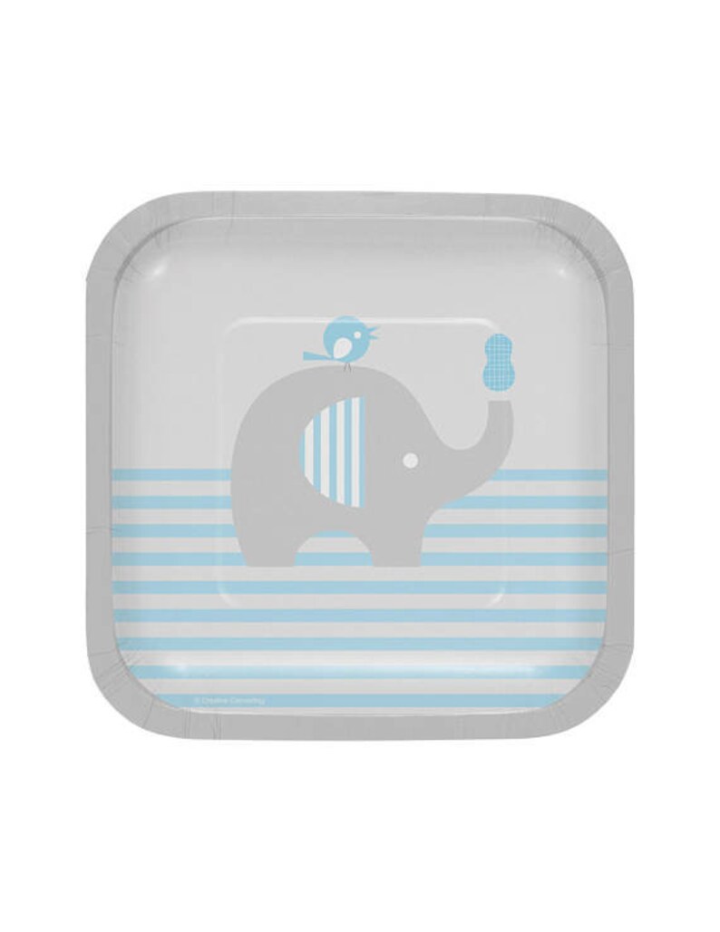 Little Peanut Plates 7 Elephant Dessert Plates Elephant Baby Shower Elephant Plates Elephant First Birthday