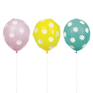 Gänseblümchen-Latexballons- Gänseblümchen-Dekorationen, Gänseblümchen-Geburtstag, Gänseblümchen-Ballons, Groovy-Ballons, Groovy-Geburtstags-Ballons