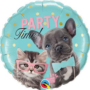 Pawty Birthday Balloon / Puppy Pawty Balloon / Puppy Dog Balloon/ Kitty Balloon