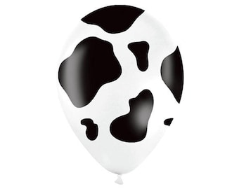 My First Rodeo Cow Balloons- Cowboy Birthday Balloons, Cow Print Balloons, My First Rodeo Balloons