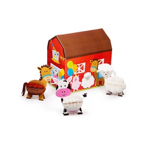 Farm Party Centerpiece Kit/ Farm Birthday Party Table Centerpiece/ Barnyard Party Centerpiece/ Farm Party Decor