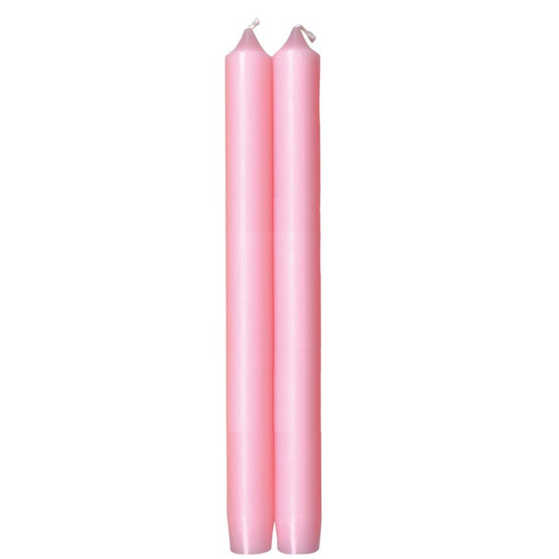 Petal Pink Tapered Candles / Pink Tapered Candles / Pink Etsy