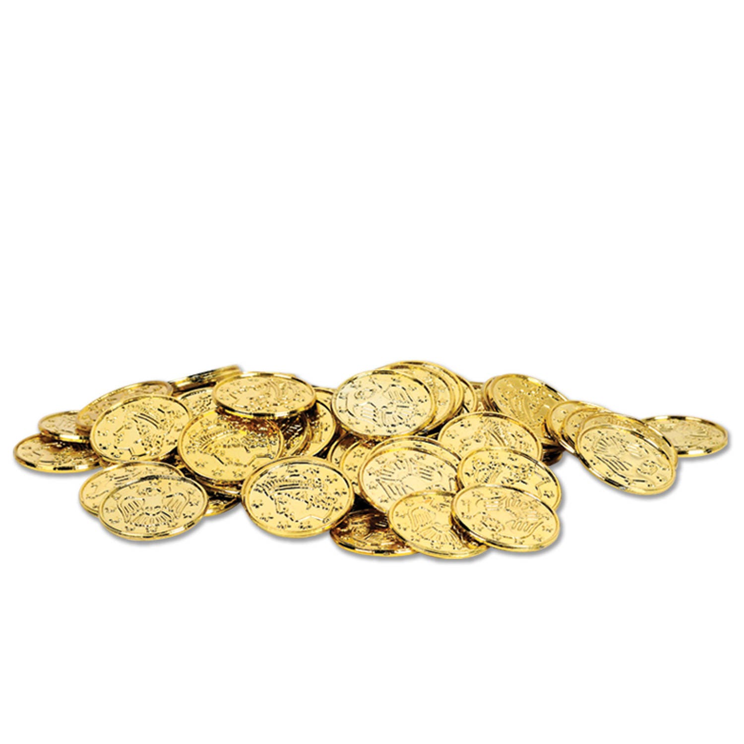 Free Shipping Pirate Coins Lot of 100 Gold Silver Doubloon Replicas PirateC.. 