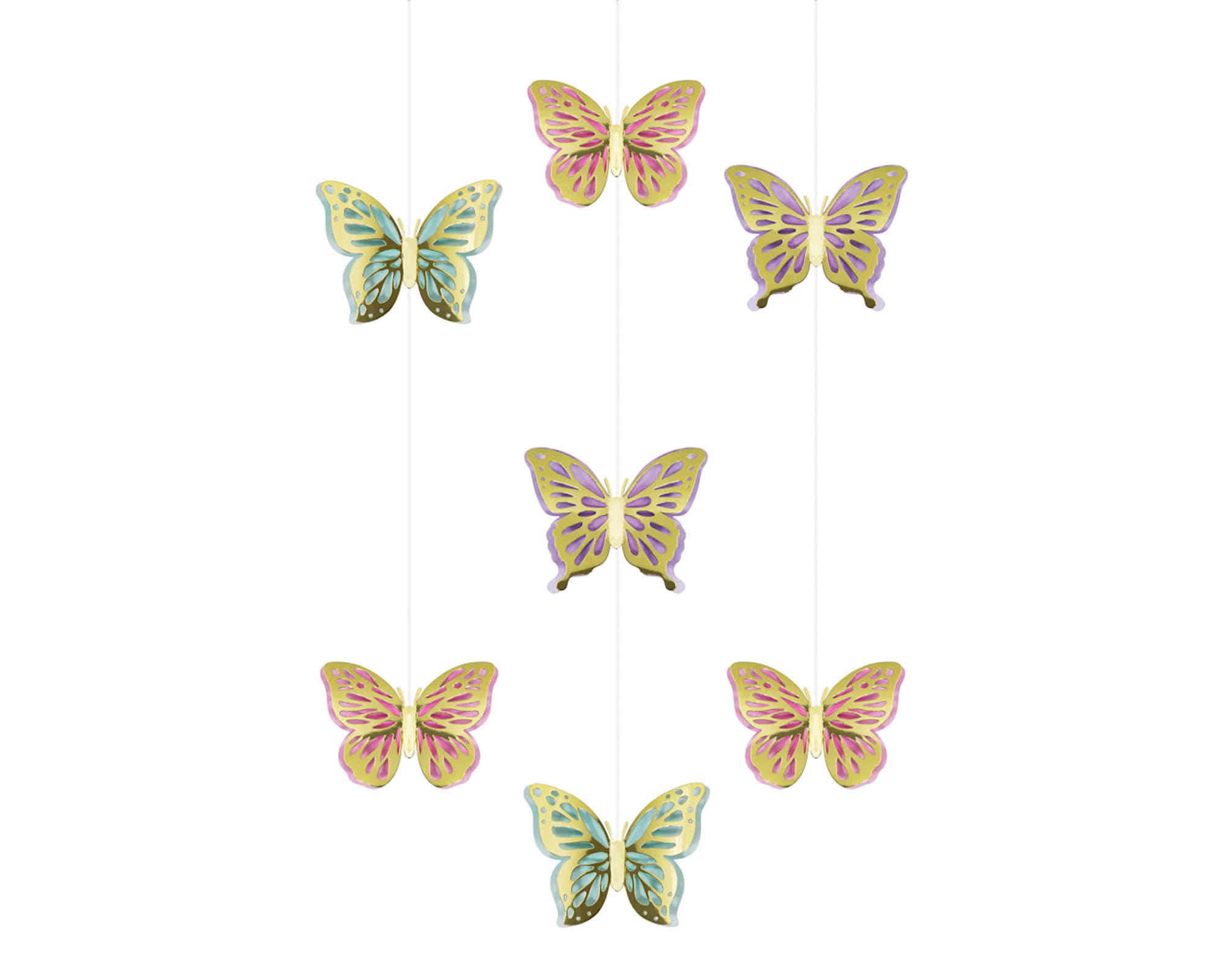 Butterfly Party Hanging Decorations Butterfly Party Decor Etsy