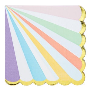 Pastel Party Napkins- Ice Cream Birthday, Party Decoration, Ice Cream Decor, Two Sweet Decor, Ice Cream Party Supplies, Pastel Napkins