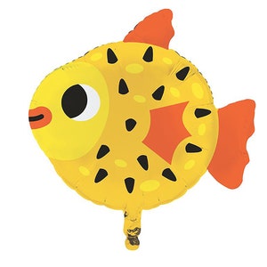 Puffer Fish Balloon- Under the Sea Balloon, Mermaid Party, Party Decoration, Fish Balloon