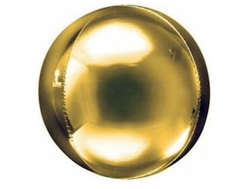 Large Round Gold Balloon/ Round Metallic Gold Balloon/ Gold Orb Balloons/ Glamorous Gold Round Balloons