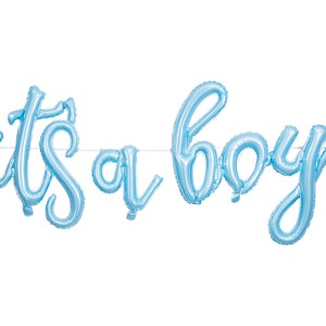 It&#39;s A Boy Balloon Banner- Deluxe Baby Shower Decor, Baby Shower Balloon, Baby Shower Decorations, Boy Baby Shower Decor, Balloon Banner