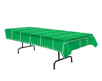 Football Party Table Cover, Football Field Table Cover, Football Party Decor