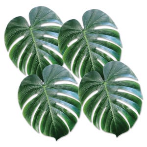 Green Lush Palm Leaves/ Green Palm Leaf Decor/ Tropical Party Decor