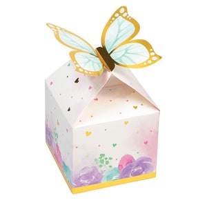 Butterfly Party Favor Boxes- Butterfly Party Decor, Butterfly Baby Shower, Butterfly Birthday, Pastel Butterfly Boxes, Butterfly Favors