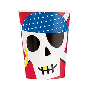 Pirate Party Cups-Pirate Birthday Party Cups, Pirate Party Decor, Pirate Party, Pirates or Mermaids, Pirate Party Supplies