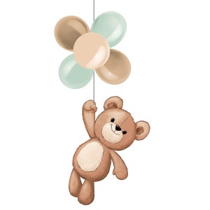 Teddy Bear Hanging Decor- We Can Bearly Wait Baby Shower Decorations, Bear Baby Shower Decor, Teddy Bear Decor