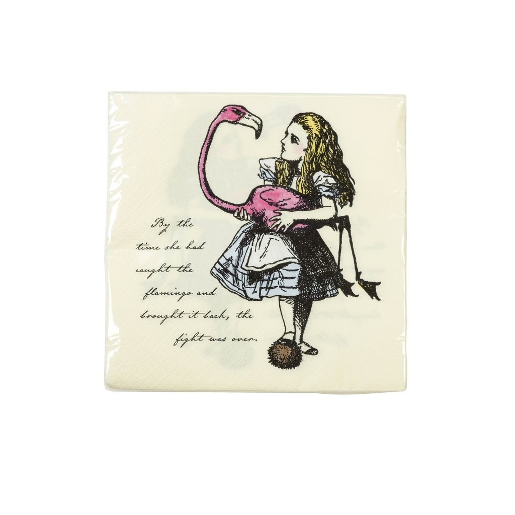 Alice in Wonderland Tea Party Napkins Alice Tea Party Cocktail Napkins