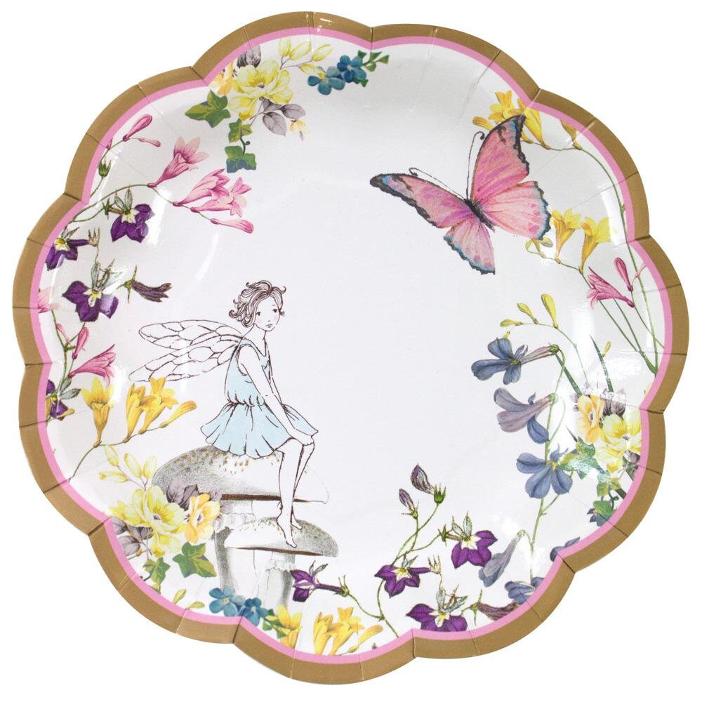 Fairy Garden Party Plates Butterfly Paper Plates Garden Etsy