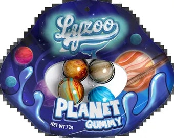 3D Planet Gummies- Planeten Gummies, Einzigartige Gummies, 3D Gummies, Mini Planeten, Essbare Planeten