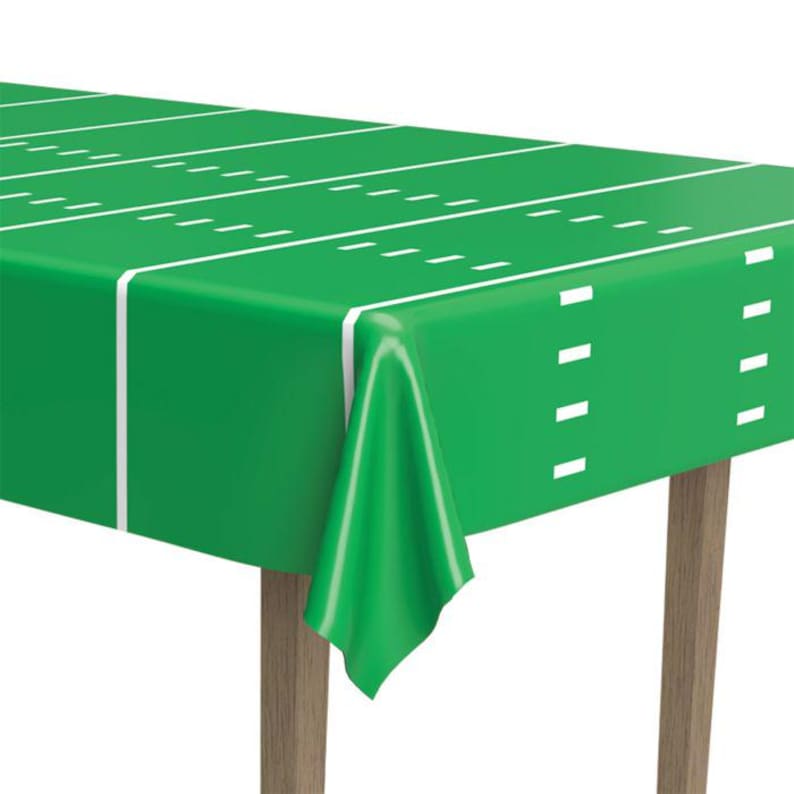 Football Party Table Cover, Football Field Table Cover, Football Party Decor image 4