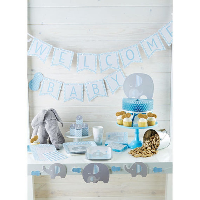 Little Peanut Plates 7 Elephant Dessert Plates Elephant Baby Shower Elephant Plates Elephant First Birthday