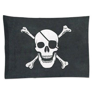 Pirate Party Flag Banner/ Pirate Flag Decor/ Pirate Party Decorations/ Pirate Flag