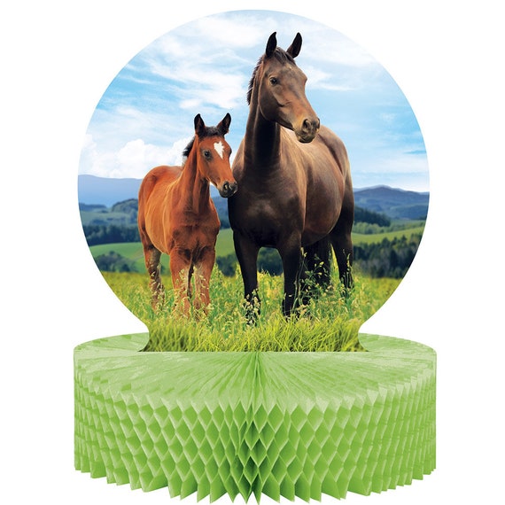 Horse Theme Party Table Centerpiece Horse Birthday Party Etsy