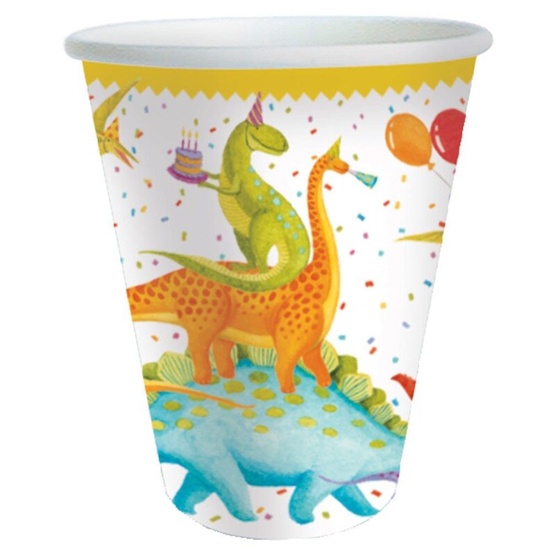 Fancy Dinosaur Party Cups Dinosaur Birthday Cups Fun Party Cups Dino Birthday Party Dinosaur Party Cups