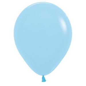 Sempertex Pastel Matte Blue Latex Balloons/Pastel Matte Blue Latex Balloons/Sempertex Pastel Blue Latex Balloons 4 sizes