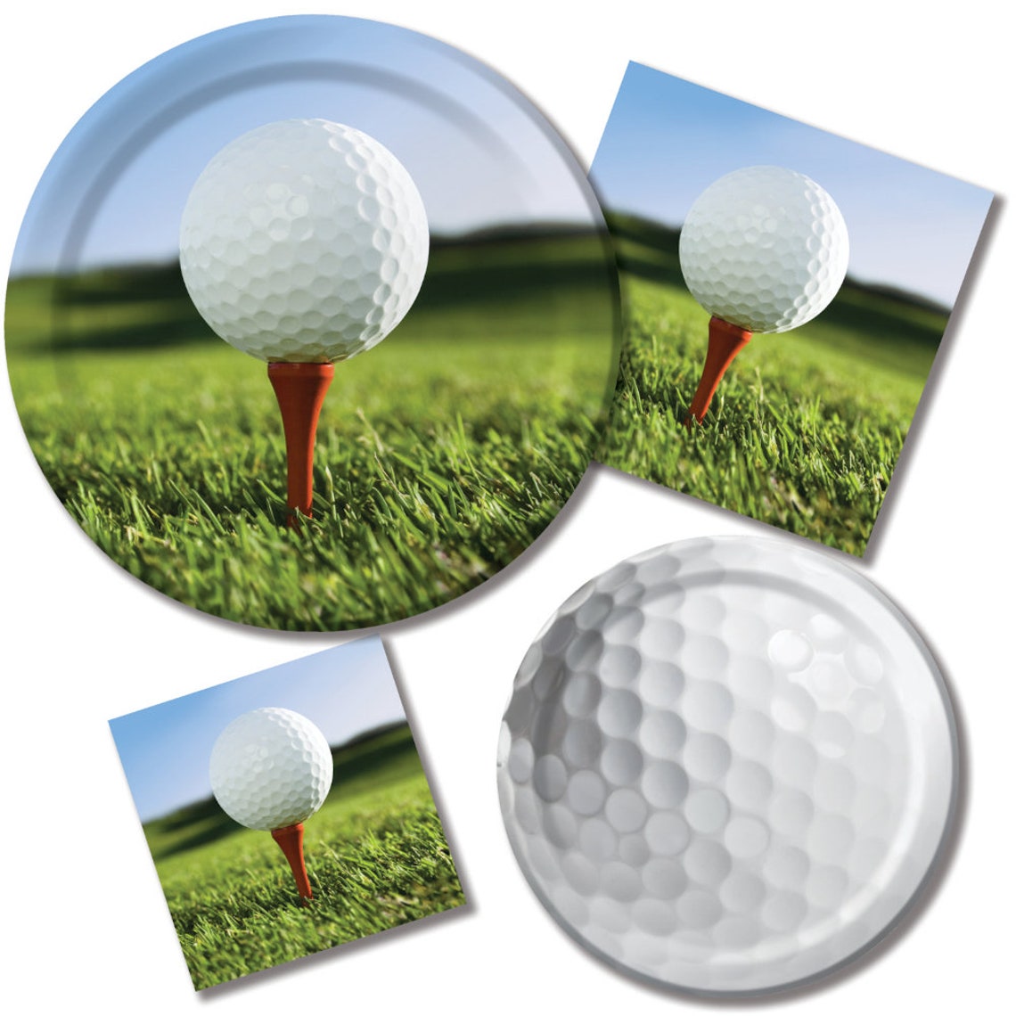 Golf Party Plates Golfing Party Golf Party Supplies Etsy