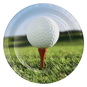 Golf Party Plates- Golfing Party, Golf Party Supplies, Retirement, Birthday, Golf Lovers Birthday, Golf Plates