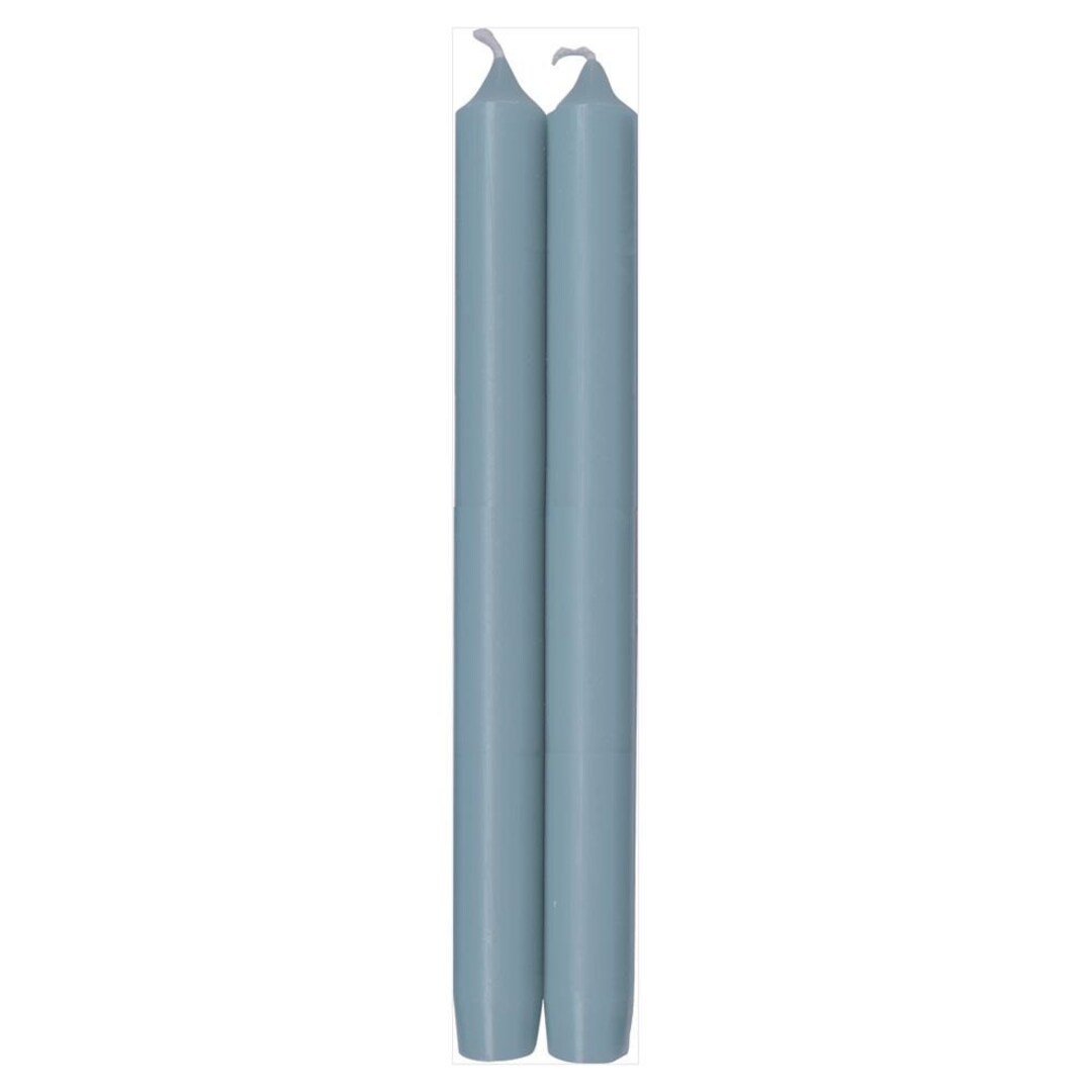 Stone Blue Tapered Candles / Blue Tapered Candles / Blue Dinner Candles