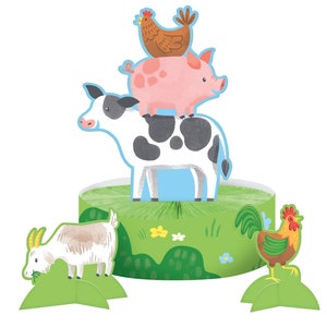 Farm Party Centerpiece- Barnyard Party Centerpiece, Farm Birthday, Farm Party Supplies, Barnyard Birthday, Farm Decorations