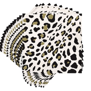 Servilletas leopard print party- Servilletas grandes de estampado de leopardo, servilletas de estampado de guepardo, servilletas de animal print, fiesta de estampado de guepardo, servilletas de leopardo