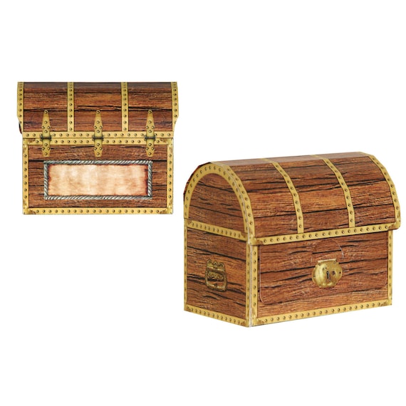 Pirate Party Treasure Chest Favor Boxes Pirate Party Favors Etsy