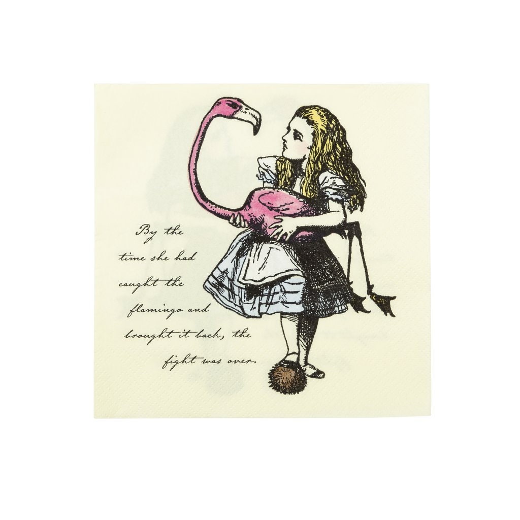 Mad Hatter Alice au pays des merveilles sur le thème Thé Fête Anniversaire Papier vaisselle Serviettes 