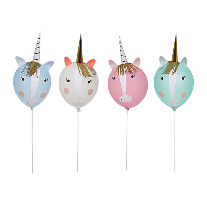 Unicorn Balloons Unicorn Party Favors Unicorn Party Decor Unicorn Balloon Kit Unicorn Balloon Favors