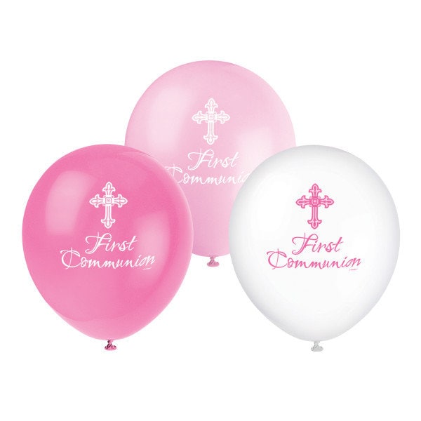 First Communion Latex Balloons/ First Communion Party Balloons/ First Communion Balloons