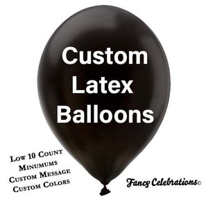 Custom Printed Balloons- Personalized Balloons, Custom Balloons, Logo Balloons, Design Your Own Balloon, Graduation Balloons, Birthday Decor