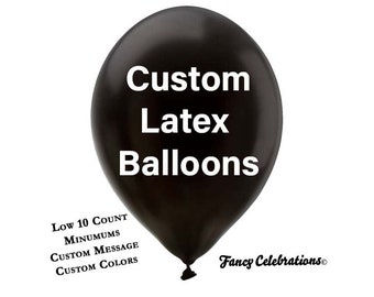 Individuell bedruckte Ballons - Personalisierte Ballons, benutzerdefinierte Ballons, Logo-Ballons, entwerfen Sie Ihren eigenen Ballon, Abschlussballons, Geburtstagsdekor