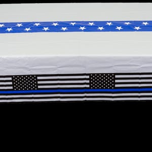 Police Party Tablecover/Blue Line Party Tablecover/Police Party Decoration